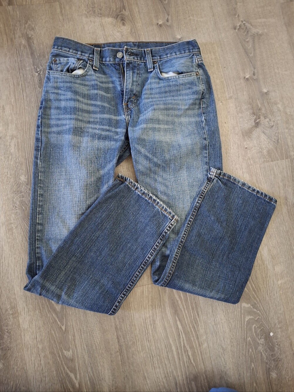 Men's Blue Denim Jeans Levis 501 Classic Straight Fit 30x32